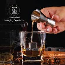 Load image into Gallery viewer, Whiskey Stones Gift Set by Royal Reserve | Artisan Crafted Reusable Refreezable Chilling Cooler Rocks for Scotch Bourbon – Modern Stocking Stuffer for Guy Men Dad Boyfriend Anniversary or Retirement